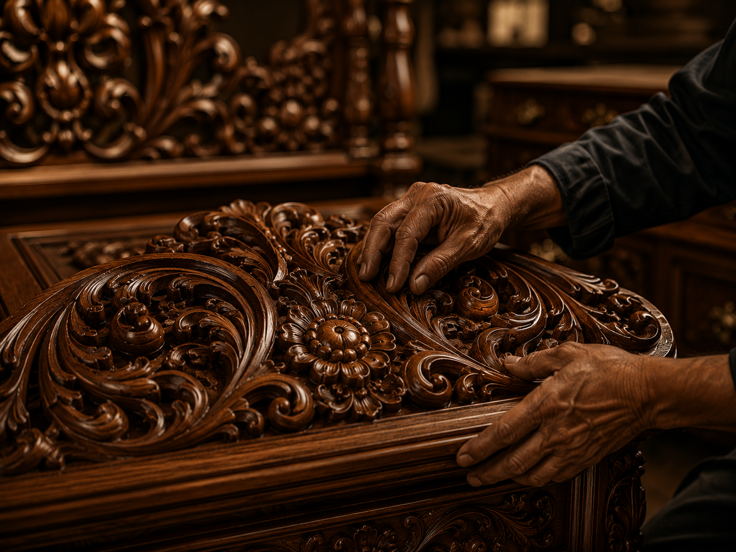 Step 4: Royal Hand-Finishing — Antique Polish, Gilding & Final Inspection