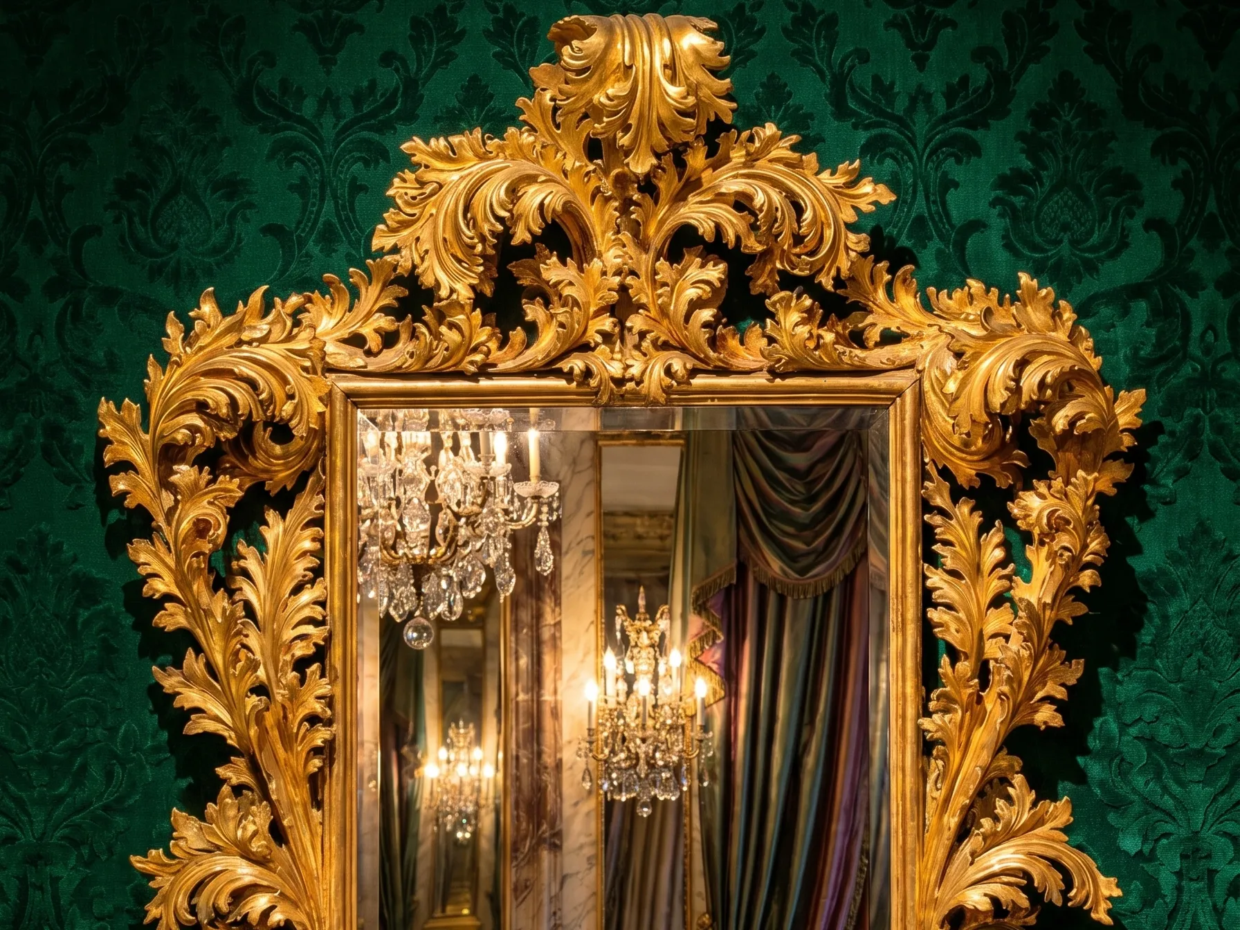  Wooden Ornate Mirror Frame