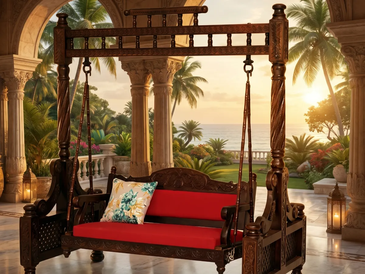 Wooden Jhula Swing