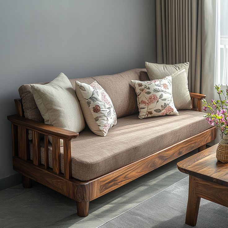 Elysian 3-Seater Premium Solid Wood Sofa